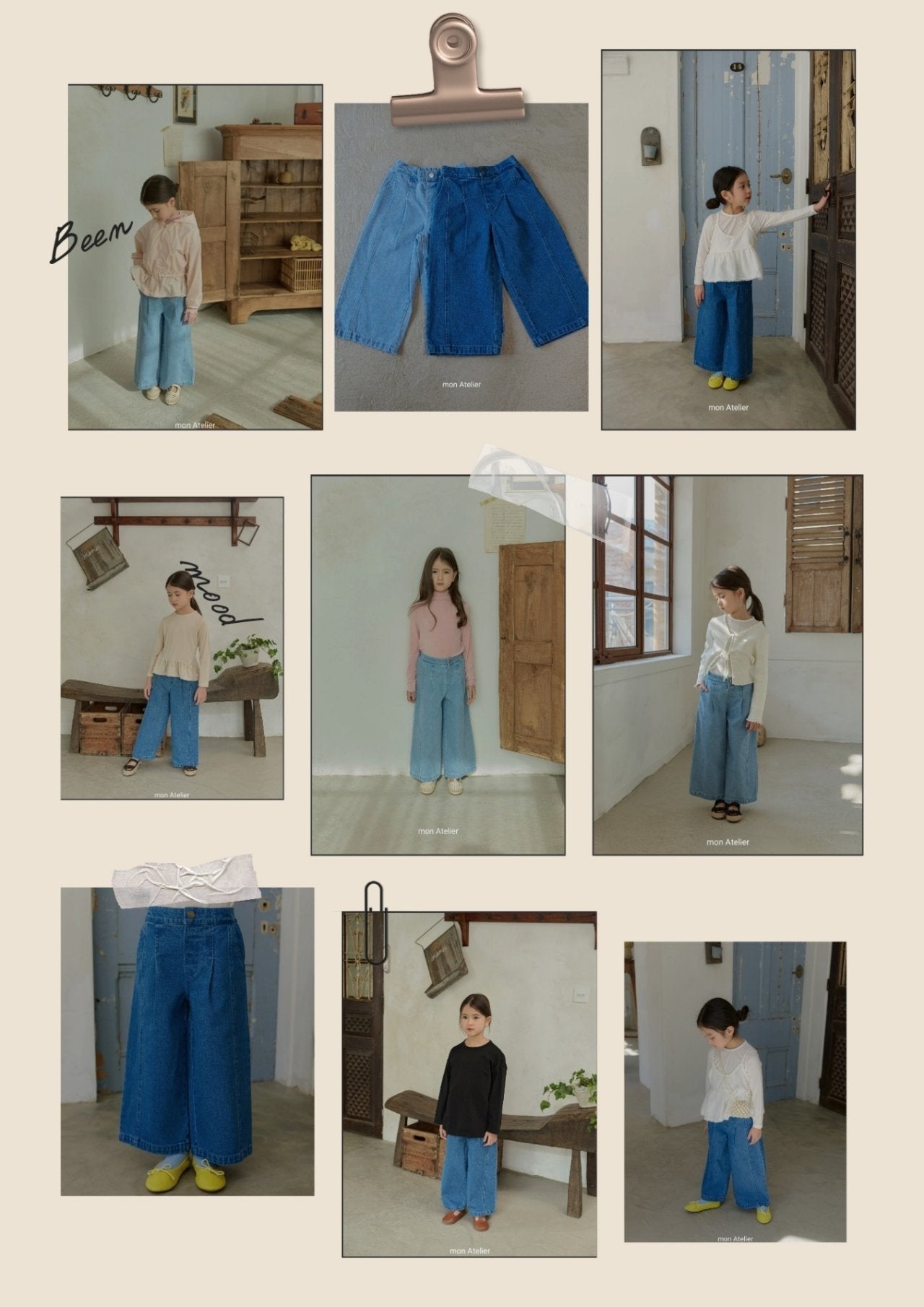 ［mon Atelier］Bien denim pants
