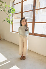 ［mon Atelier］Stripe frill pants