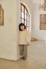 ［mon Atelier］Stripe frill pants