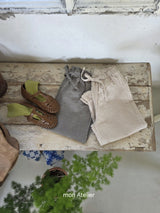 ［mon Atelier］Stripe frill pants