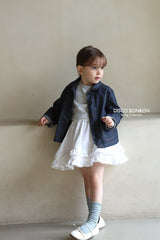 ［DISCO BONBON］Lace frill skirt