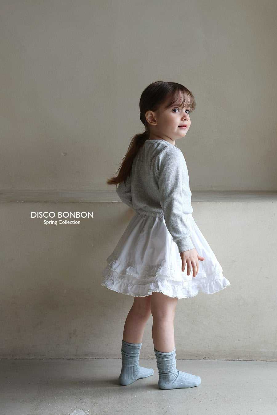 ［DISCO BONBON］Lace frill skirt