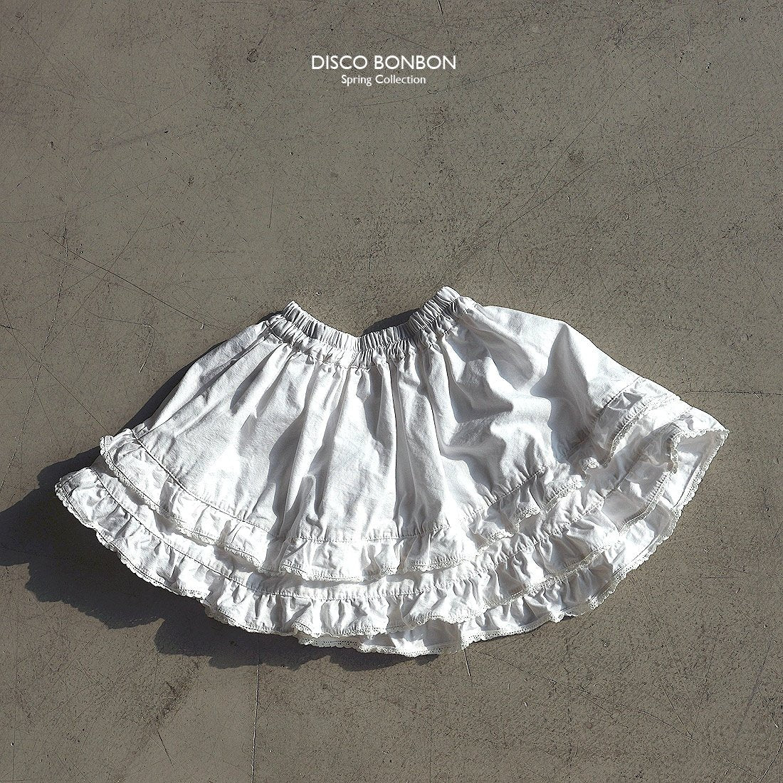 ［DISCO BONBON］Lace frill skirt