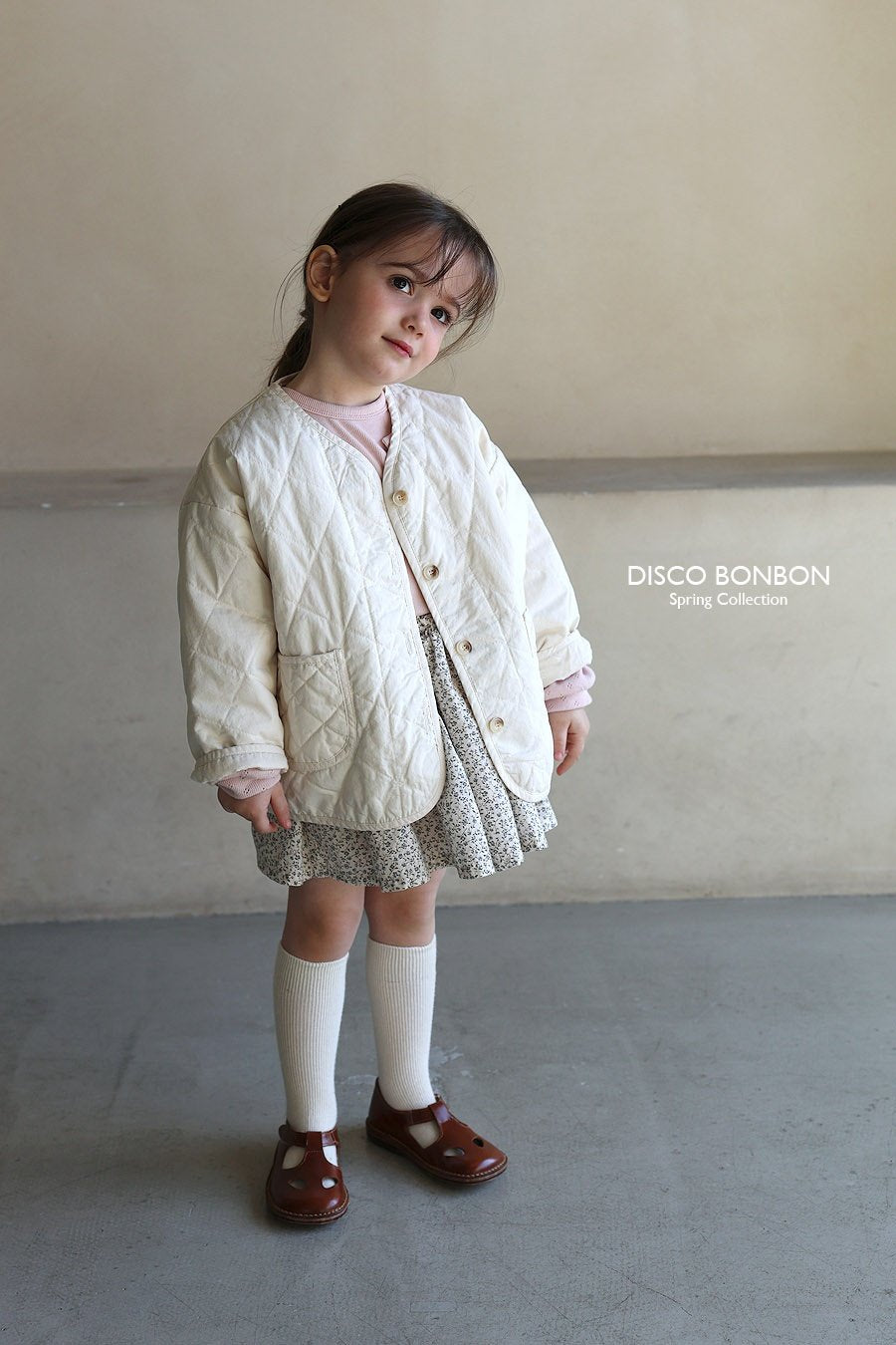 ［DISCO BONBON］vanilla quilting jumper