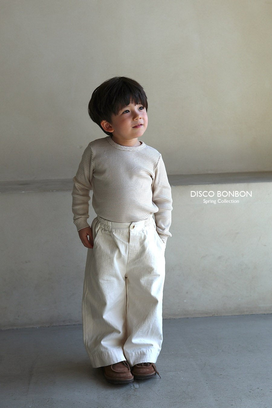 ［DISCO BONBON］Crayon stripe tee