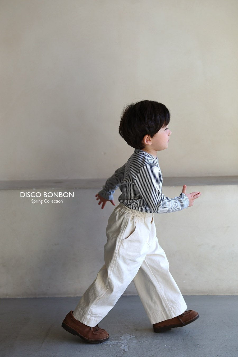 ［DISCO BONBON］Crayon stripe tee