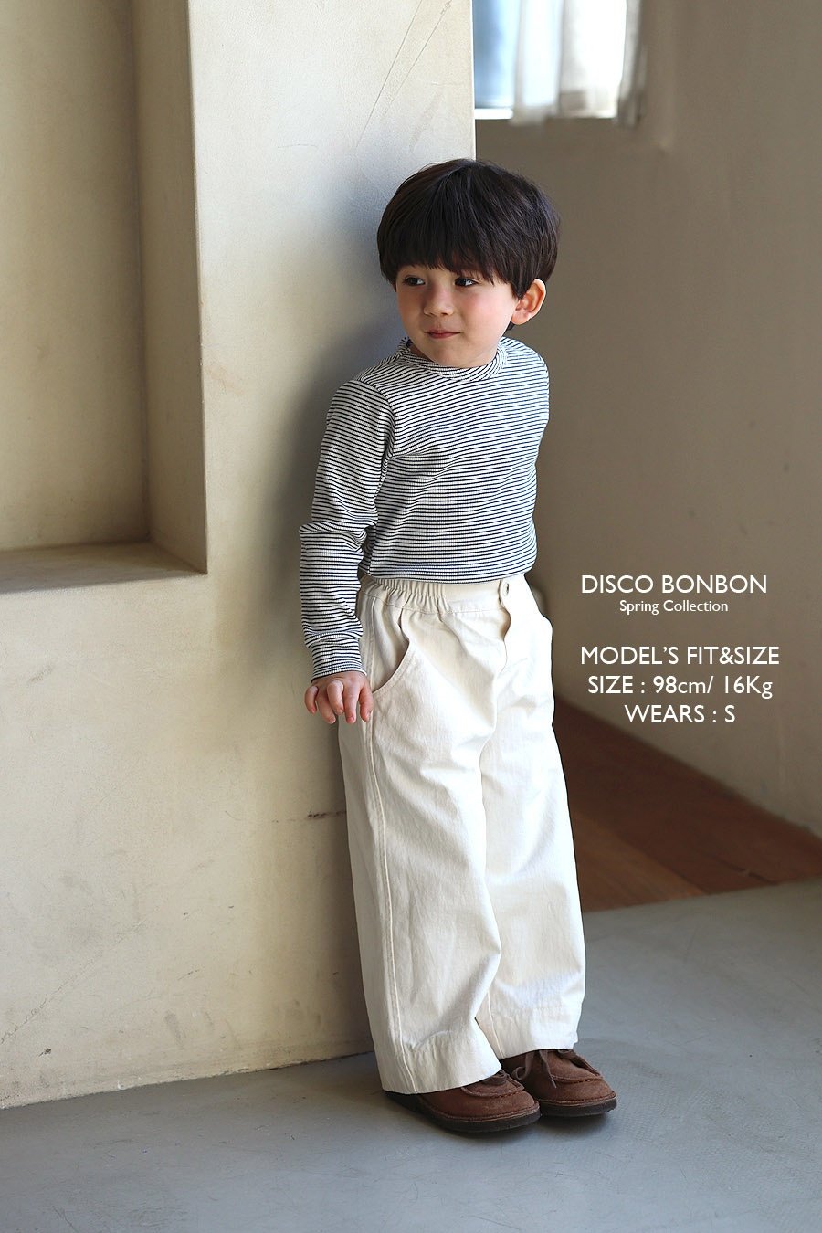 ［DISCO BONBON］Crayon stripe tee