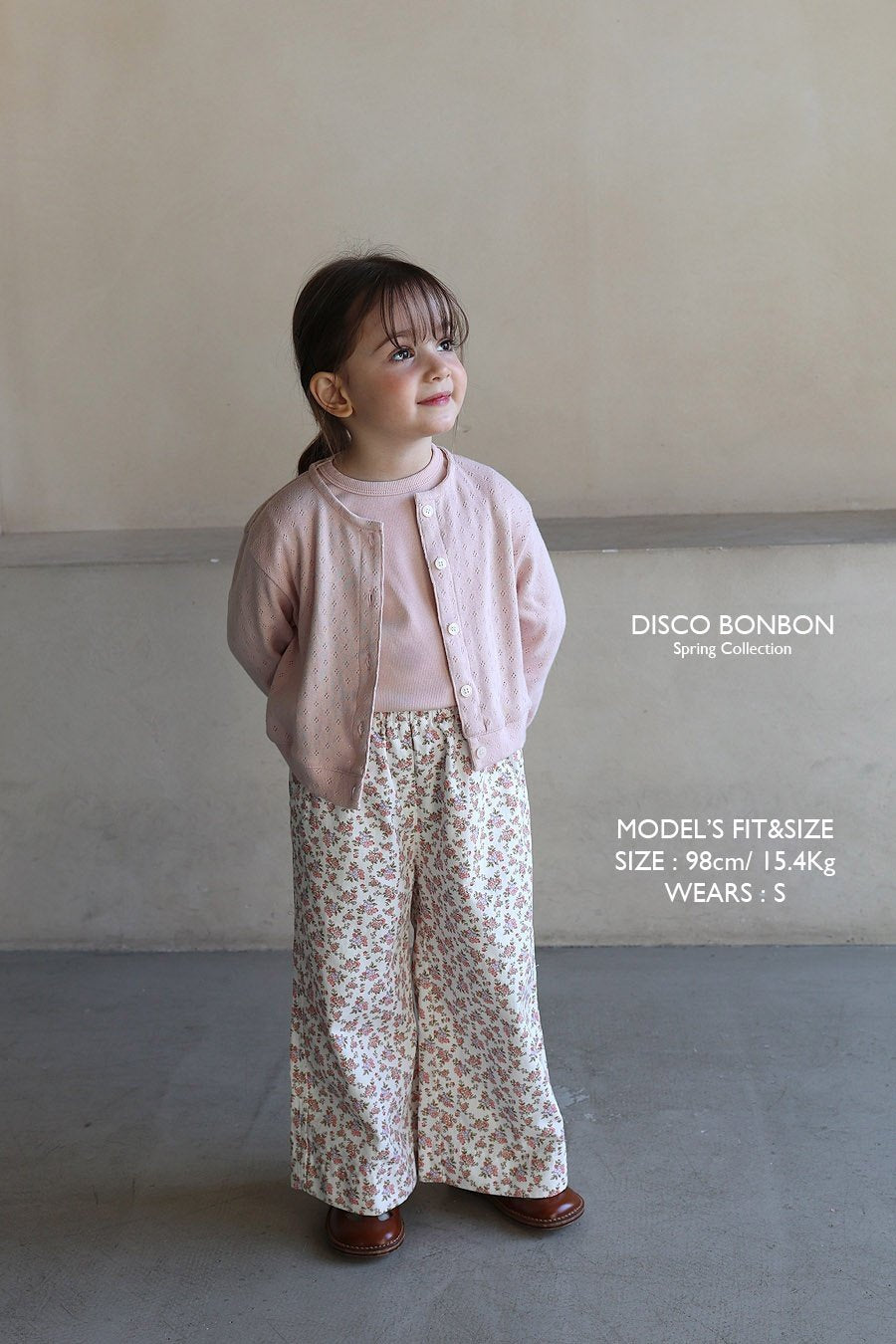［DISCO BONBON］flower wide pants