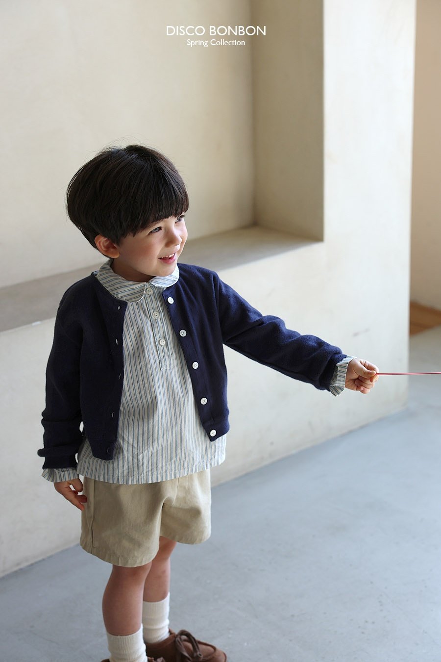 ［DISCO BONBON］Eyelet cardigan