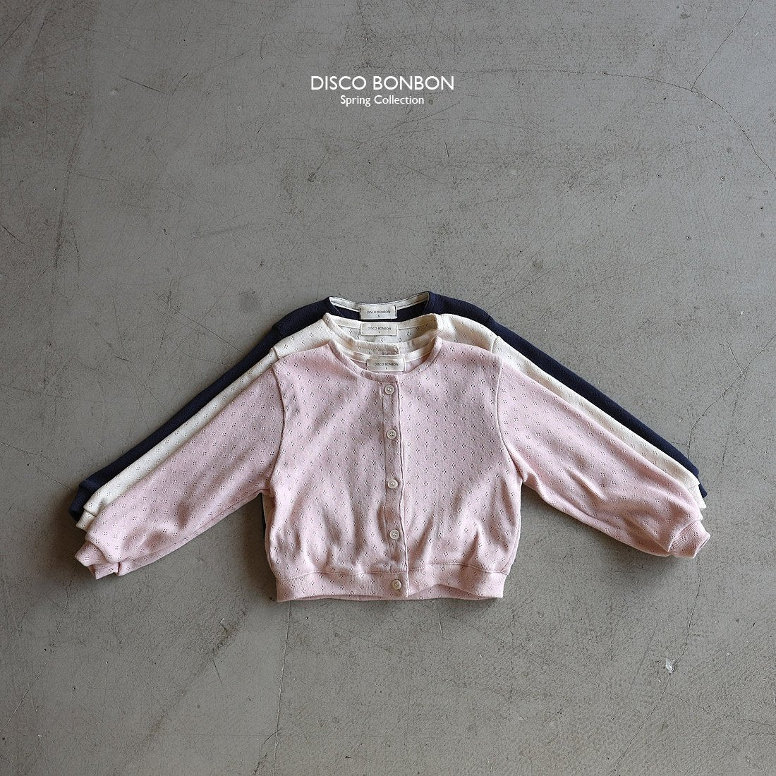 ［DISCO BONBON］Eyelet cardigan