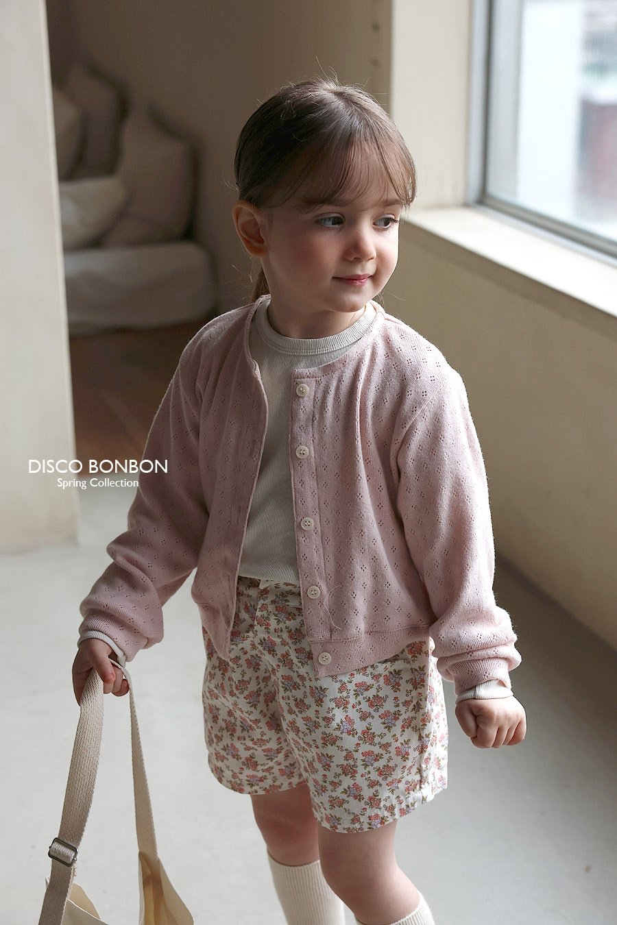 ［DISCO BONBON］Eyelet cardigan