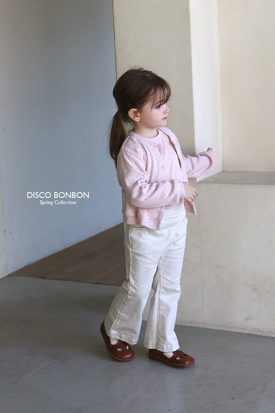 ［DISCO BONBON］Eyelet cardigan