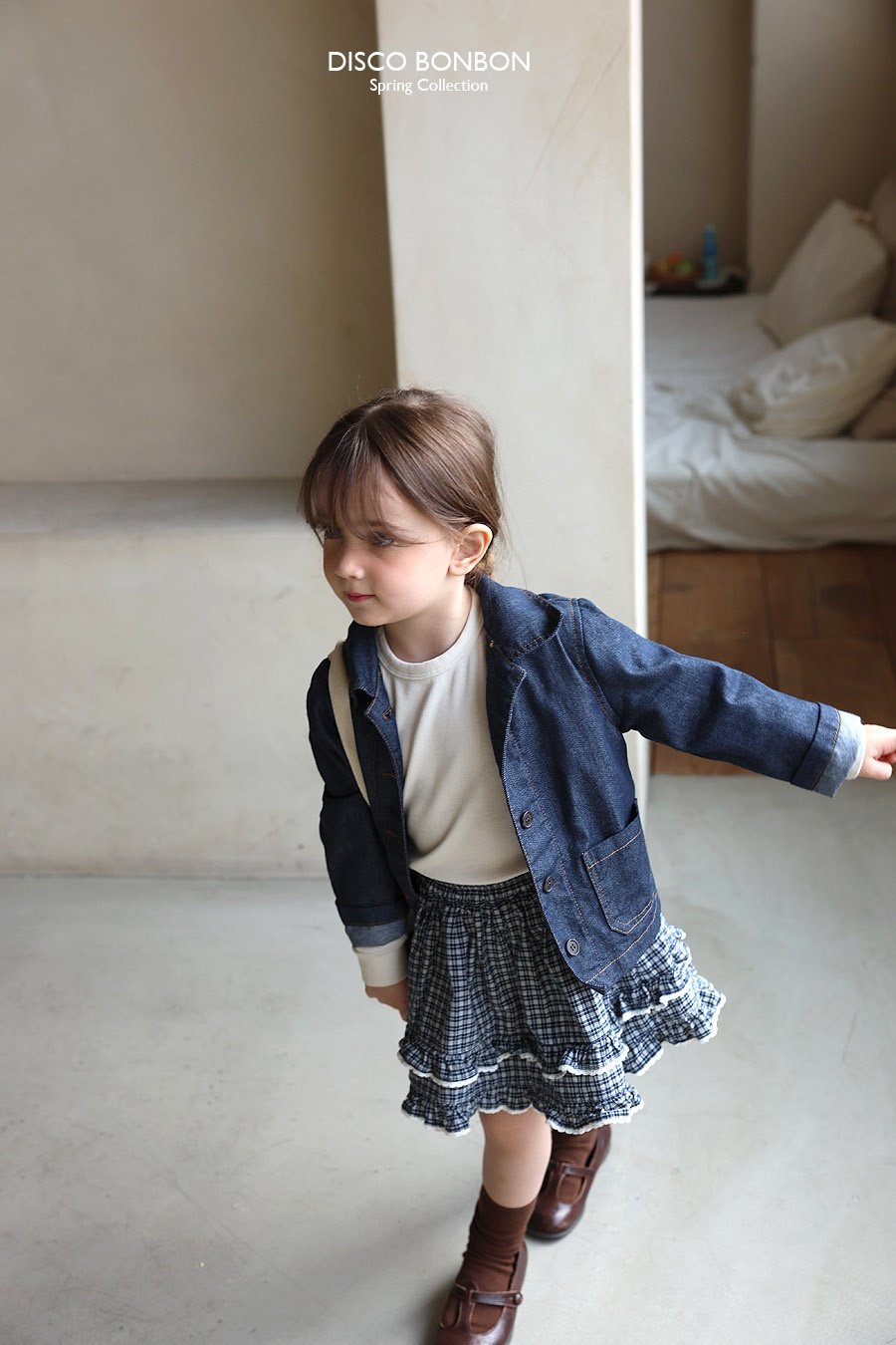 ［DISCO BONBON］Orly check skirt