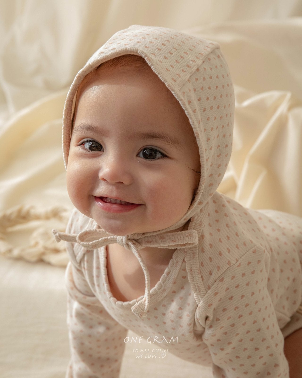 ［1GRAM］Sophia heart rompers