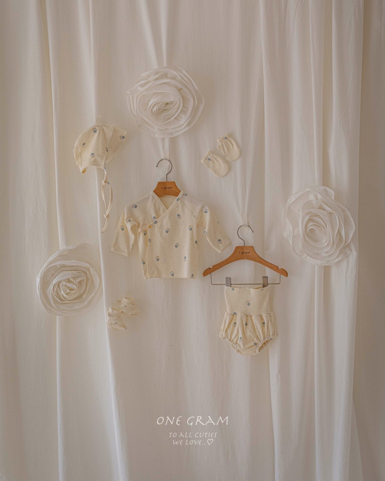 ［1GRAM］Bonbon newborn 5 piece set