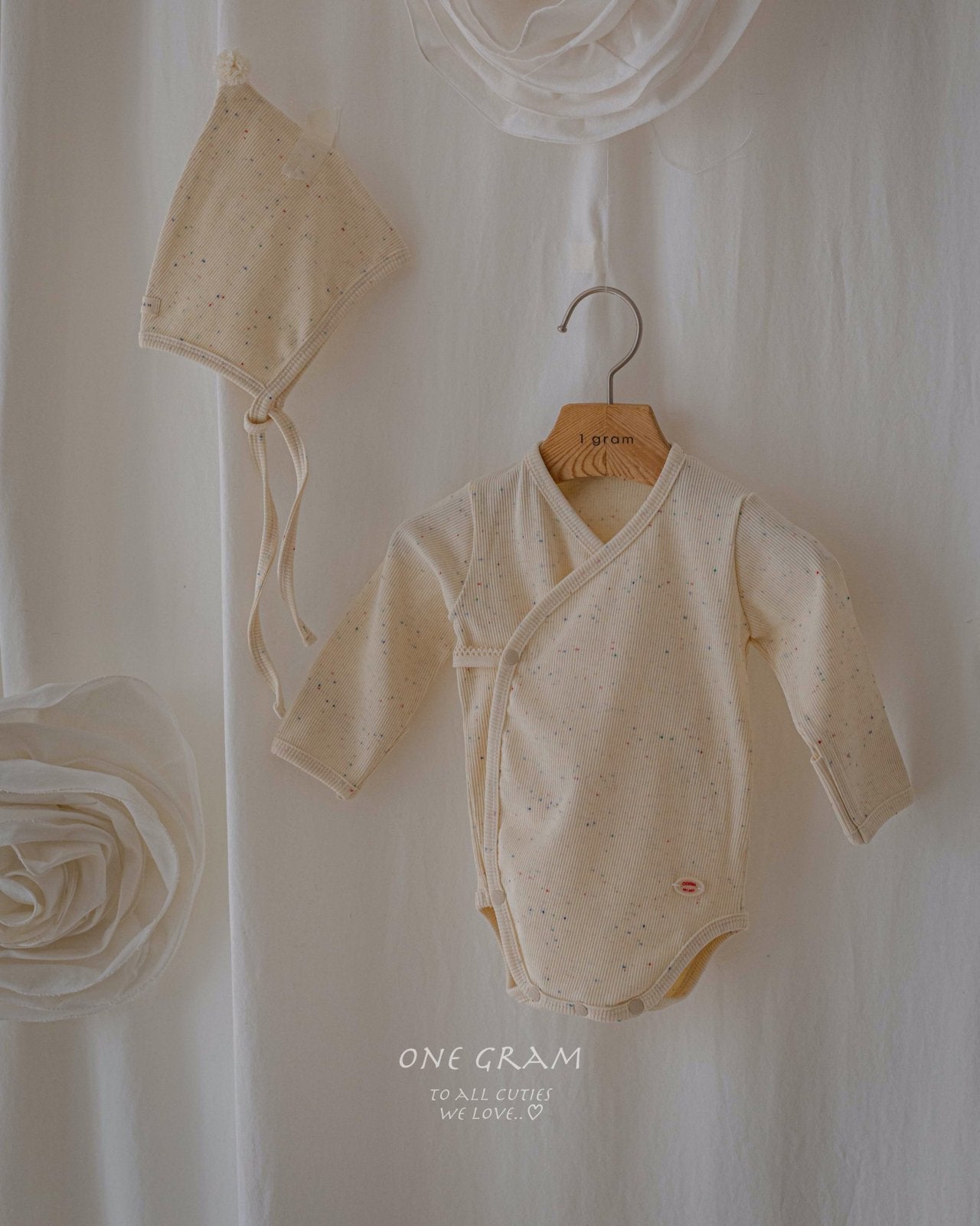 ［1GRAM］Haru newborn rompers