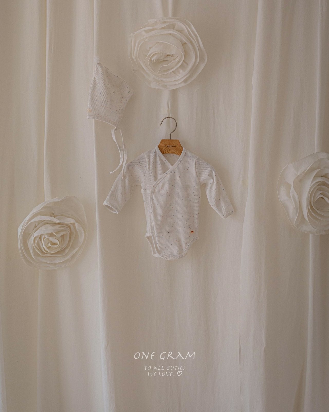 ［1GRAM］Haru newborn rompers