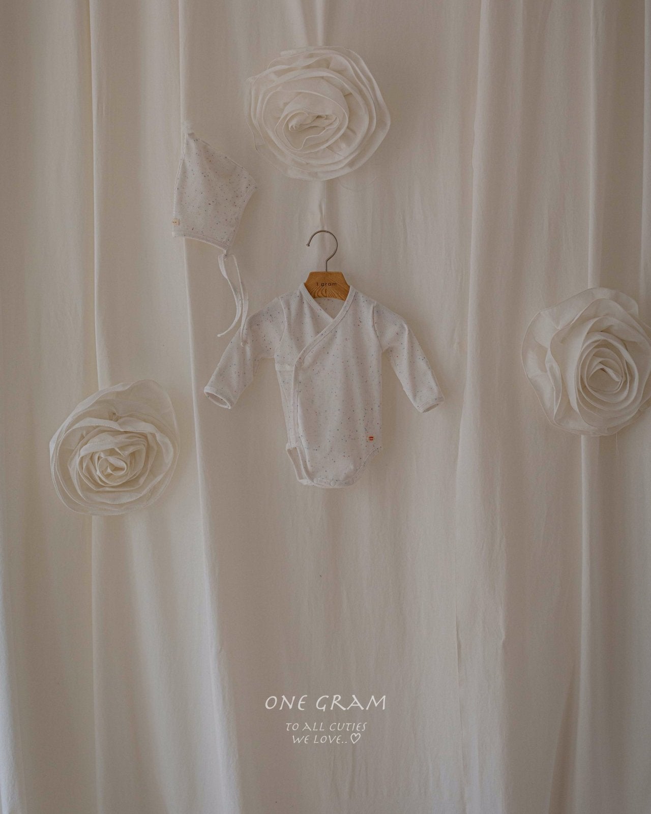 ［1GRAM］Haru newborn rompers