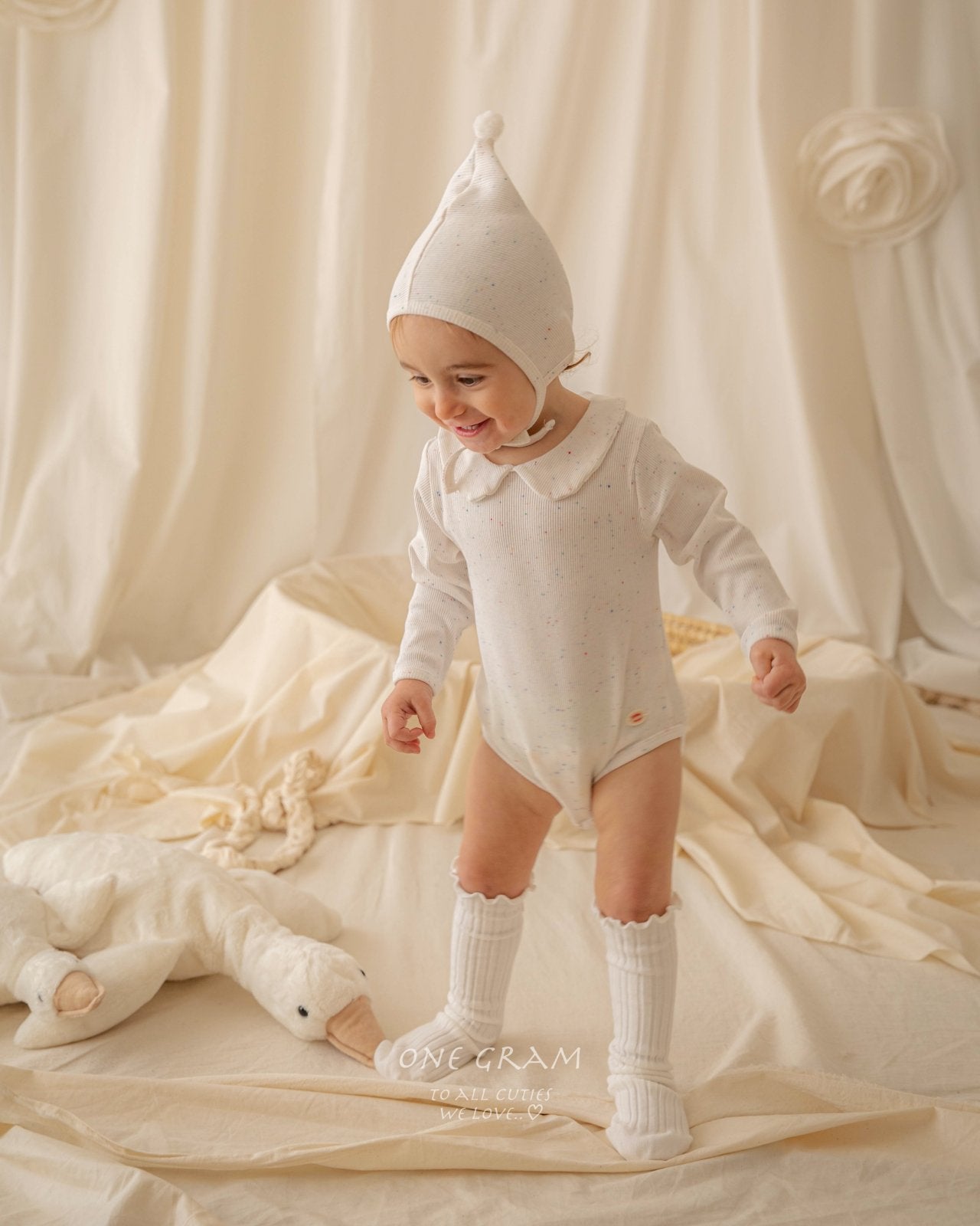 ［1GRAM］Haru rompers (collar)