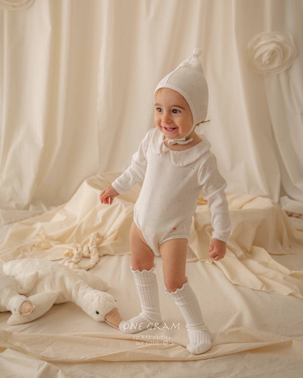 ［1GRAM］Haru rompers (collar)