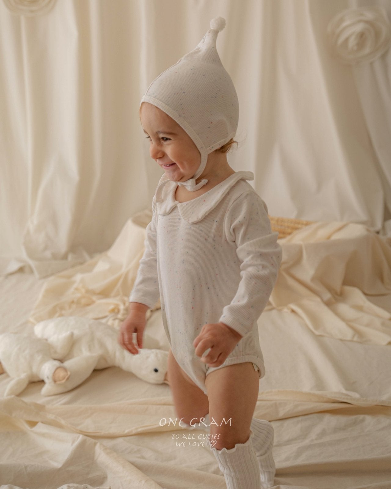 ［1GRAM］Haru rompers (collar)