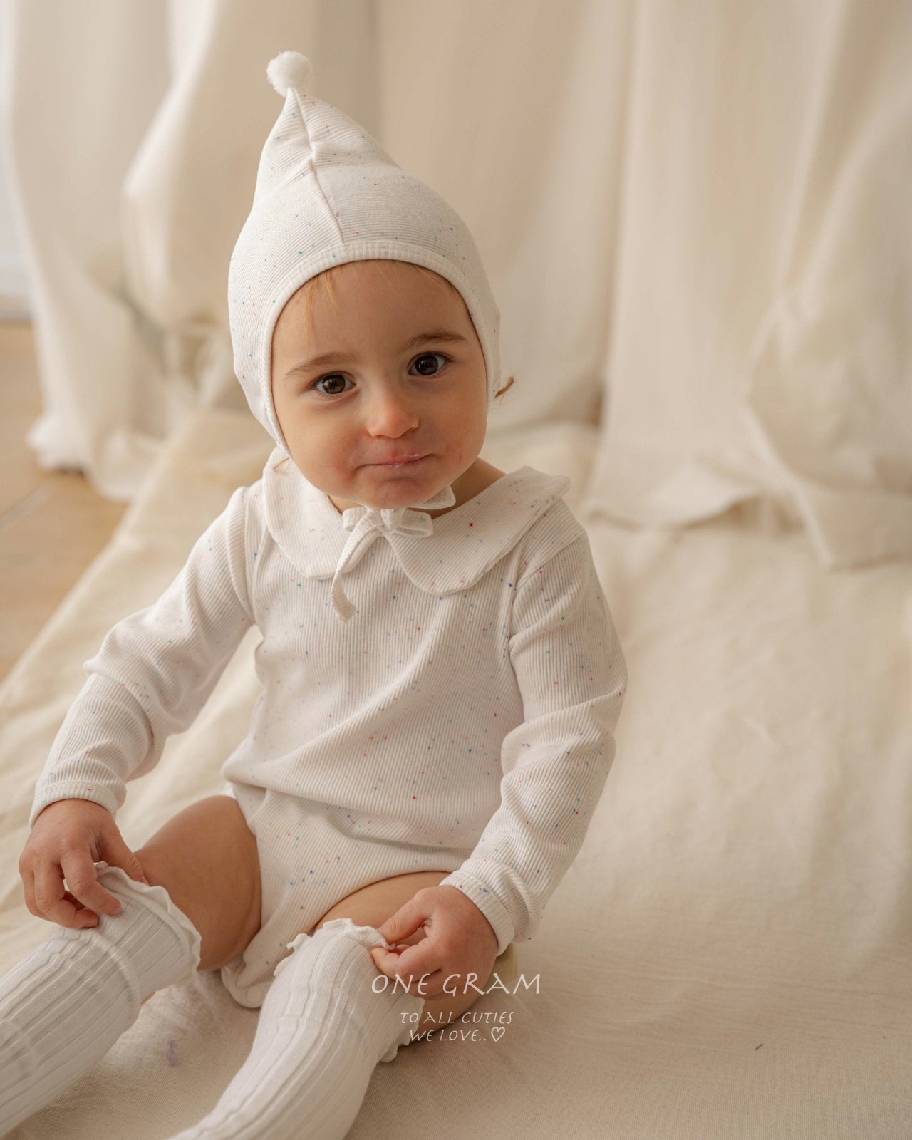 ［1GRAM］Haru rompers (collar)