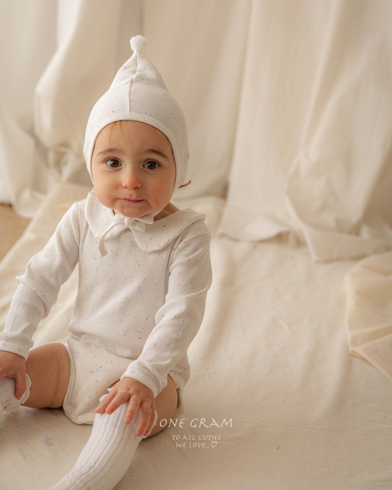 ［1GRAM］Haru rompers (collar)