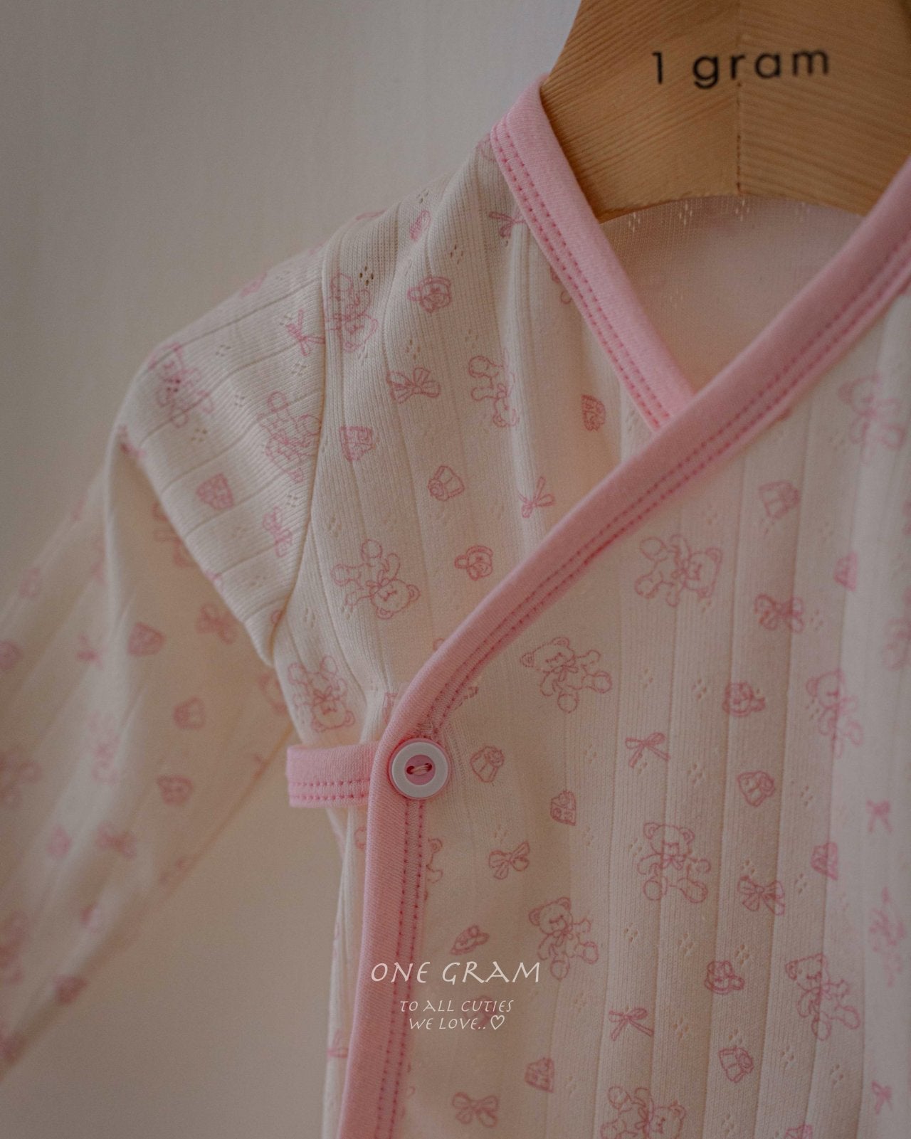 ［1GRAM］Bear newborn rompers