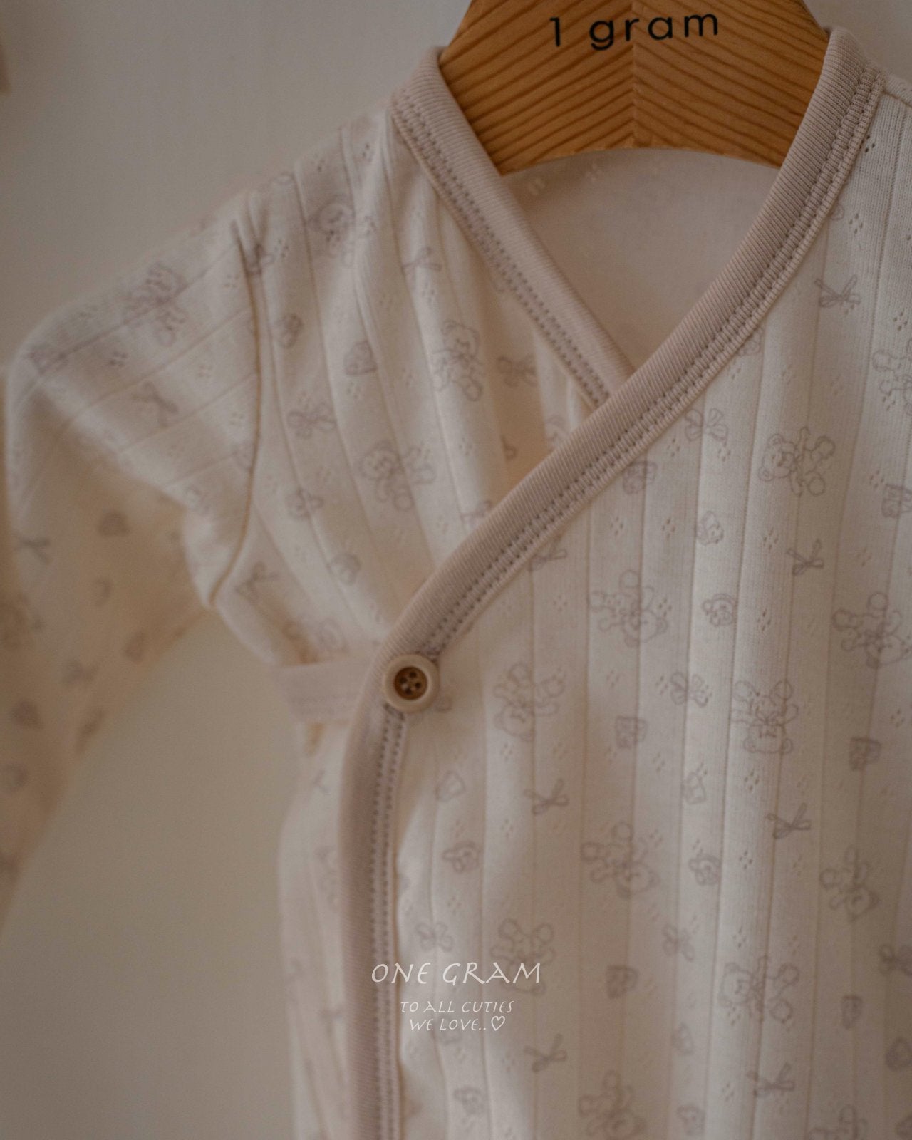 ［1GRAM］Bear newborn rompers