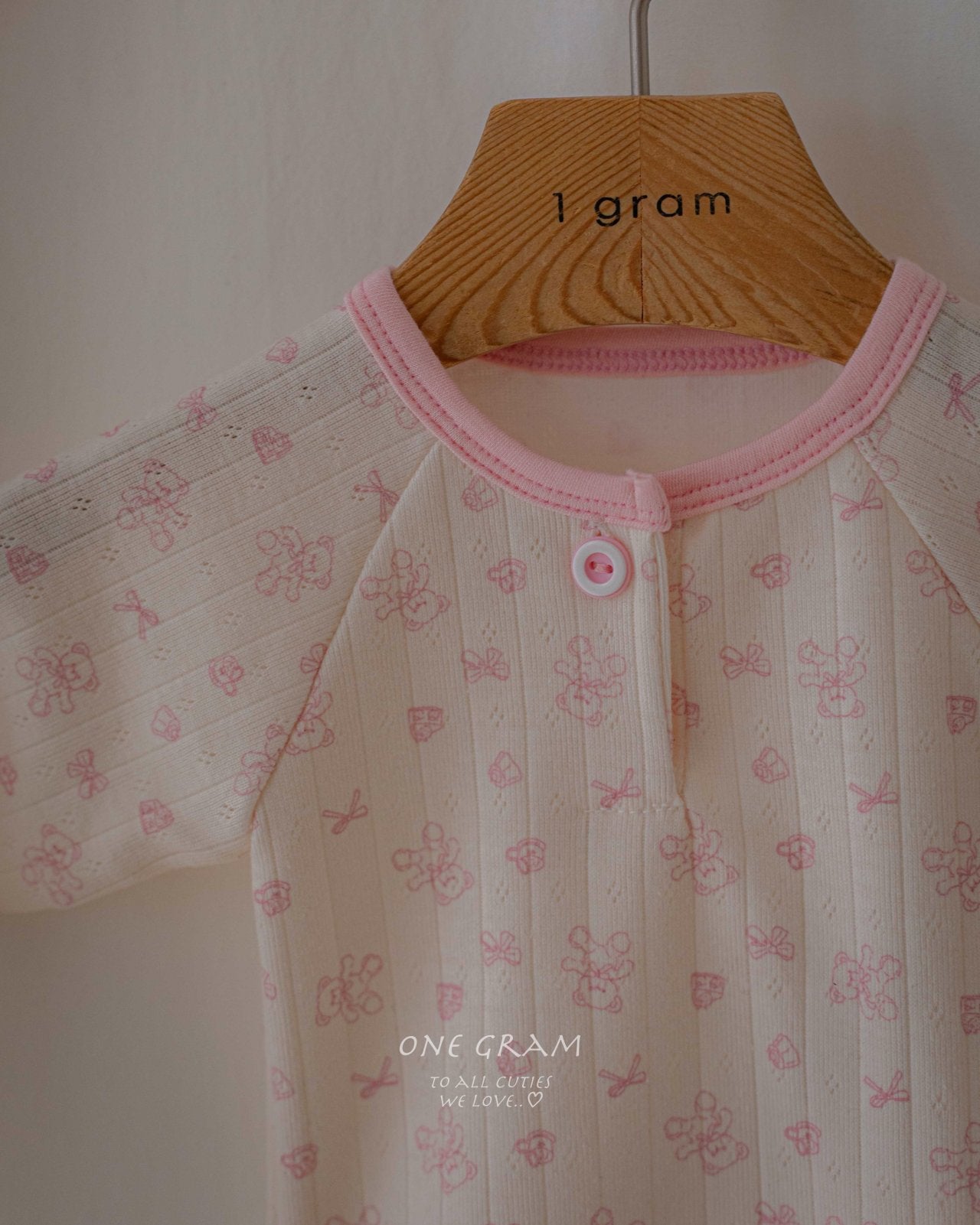 ［1GRAM］Bear rompers