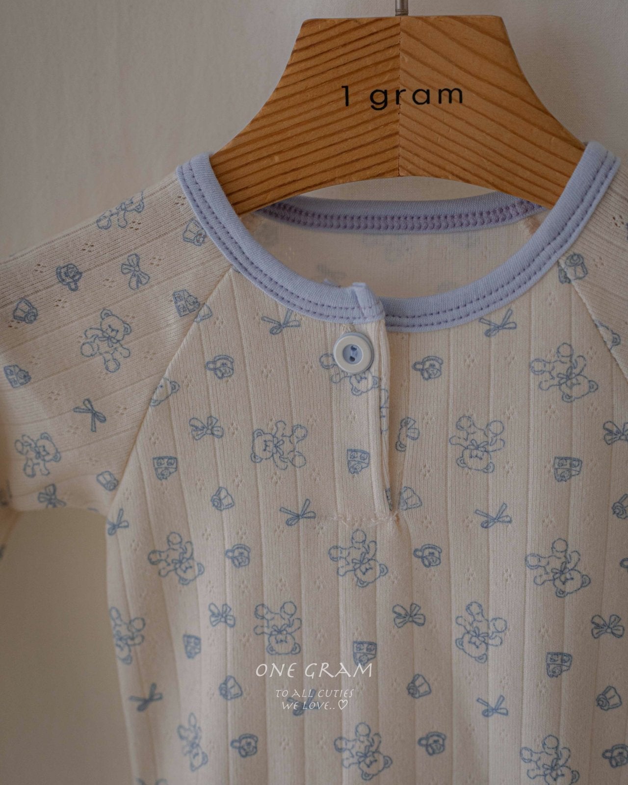 ［1GRAM］Bear rompers