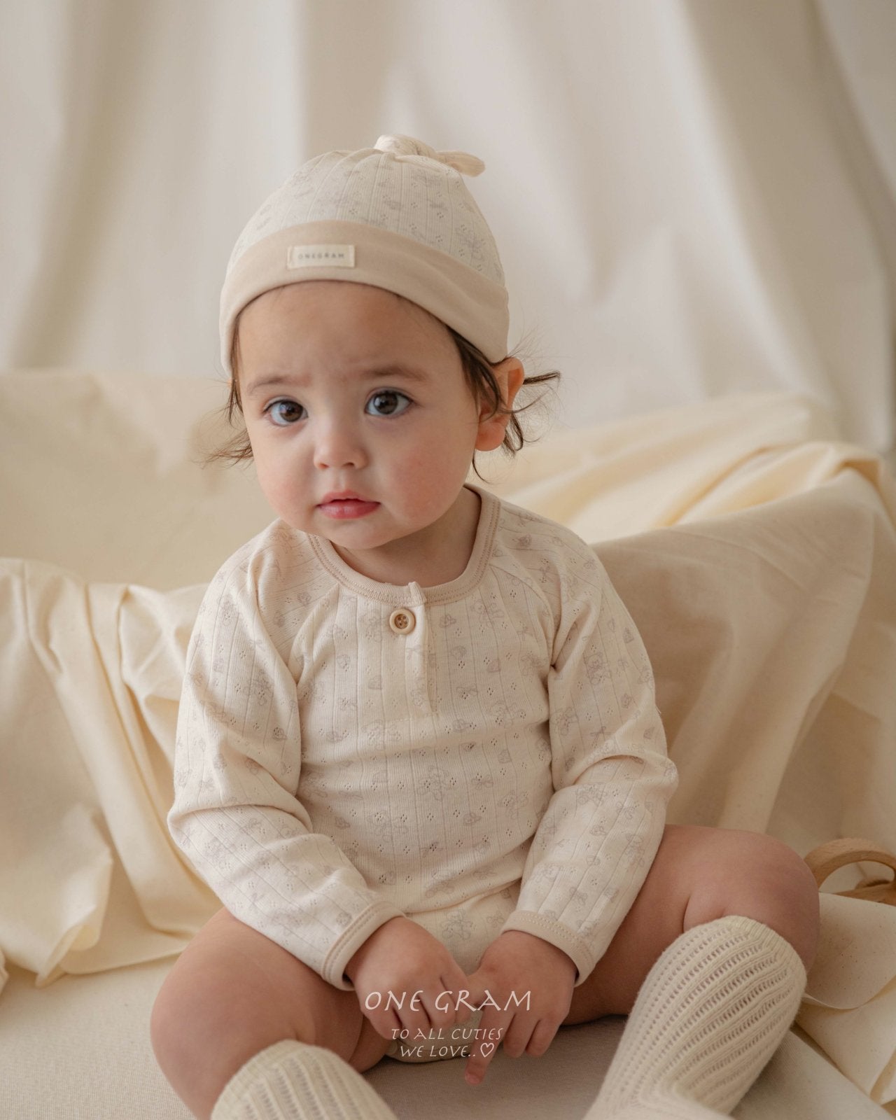 ［1GRAM］Bear knot beanie