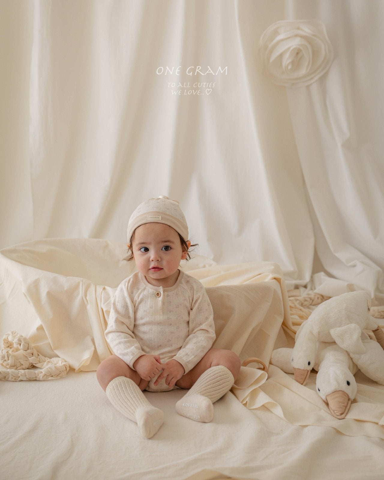 ［1GRAM］Bear knot beanie