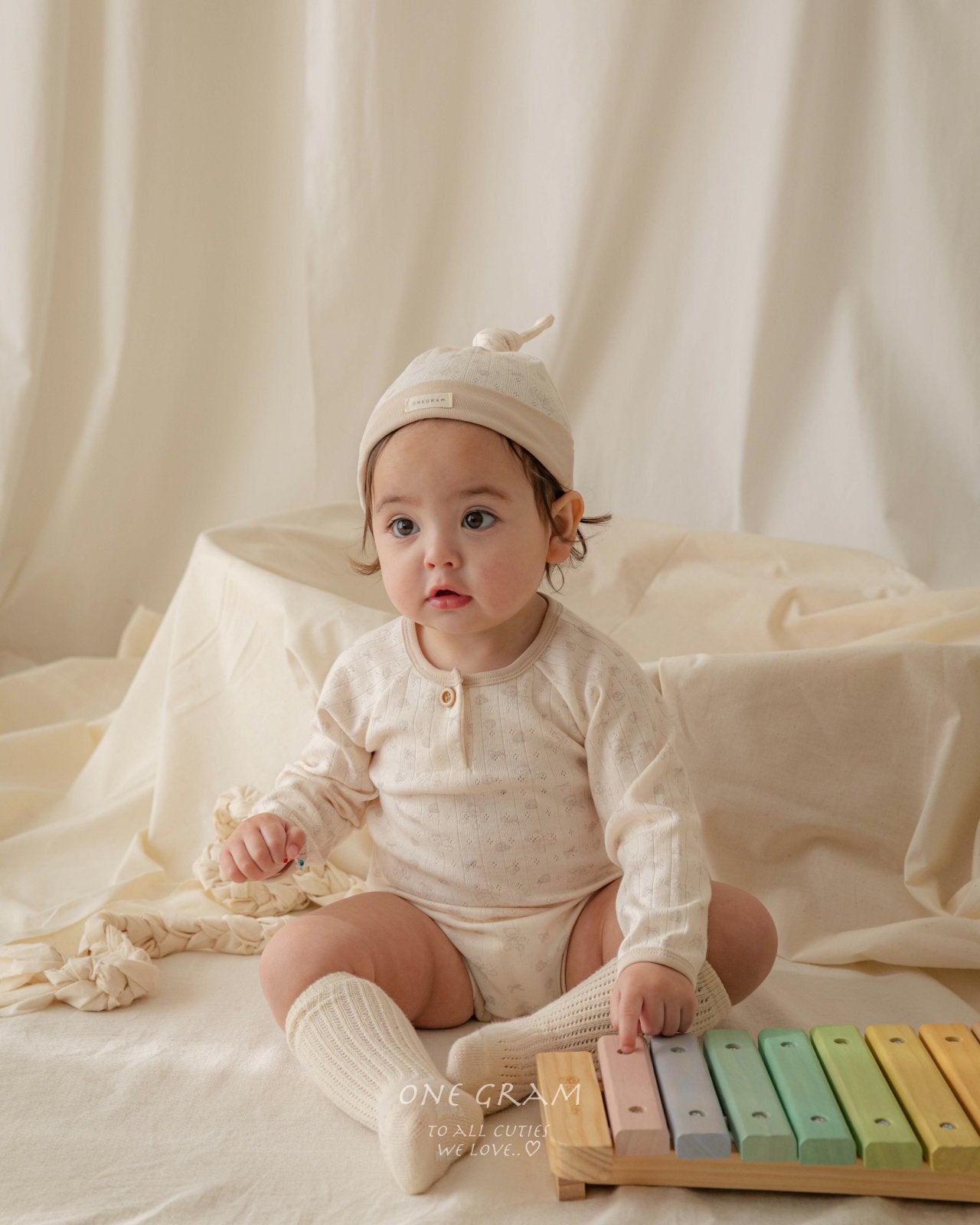 ［1GRAM］Bear knot beanie