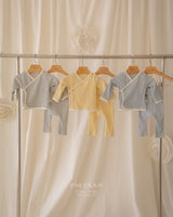 ［1GRAM］Pure stripe newboen set (tops & leggings)