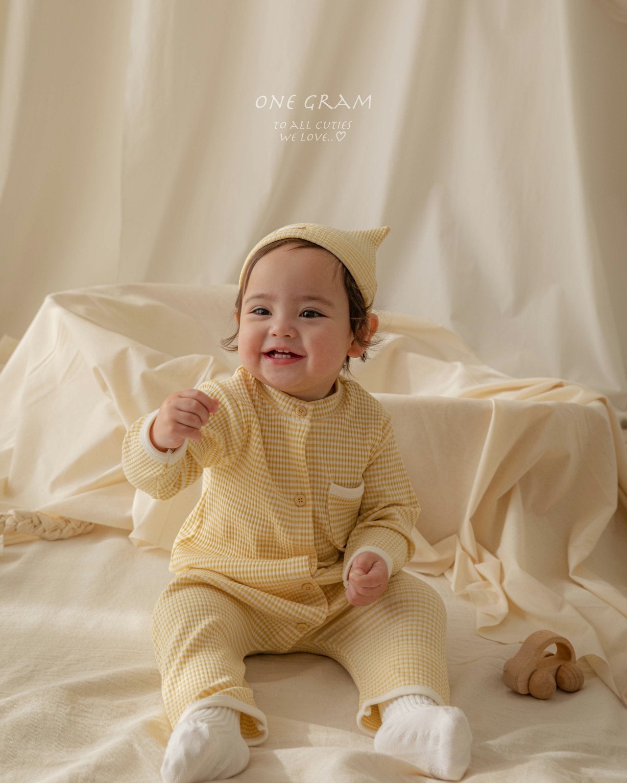 ［1GRAM］Pure stripe bonnet