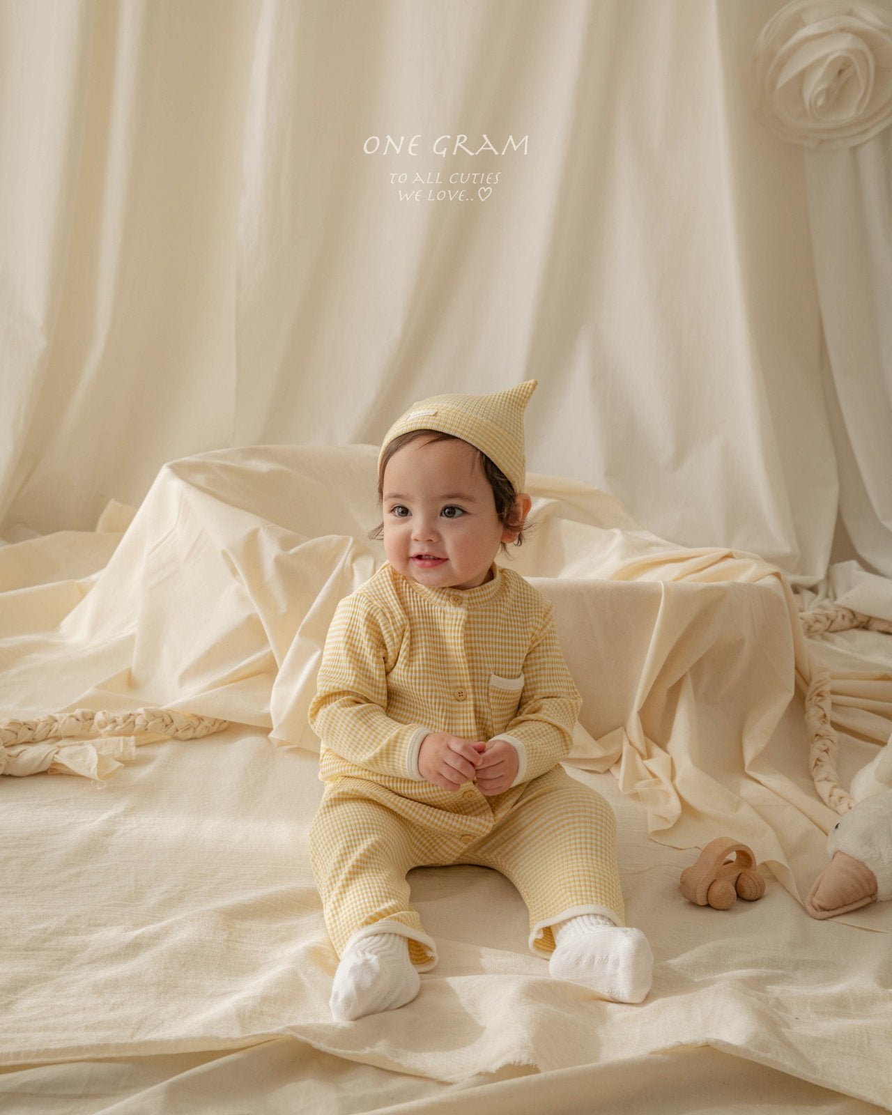 ［1GRAM］Pure stripe bonnet