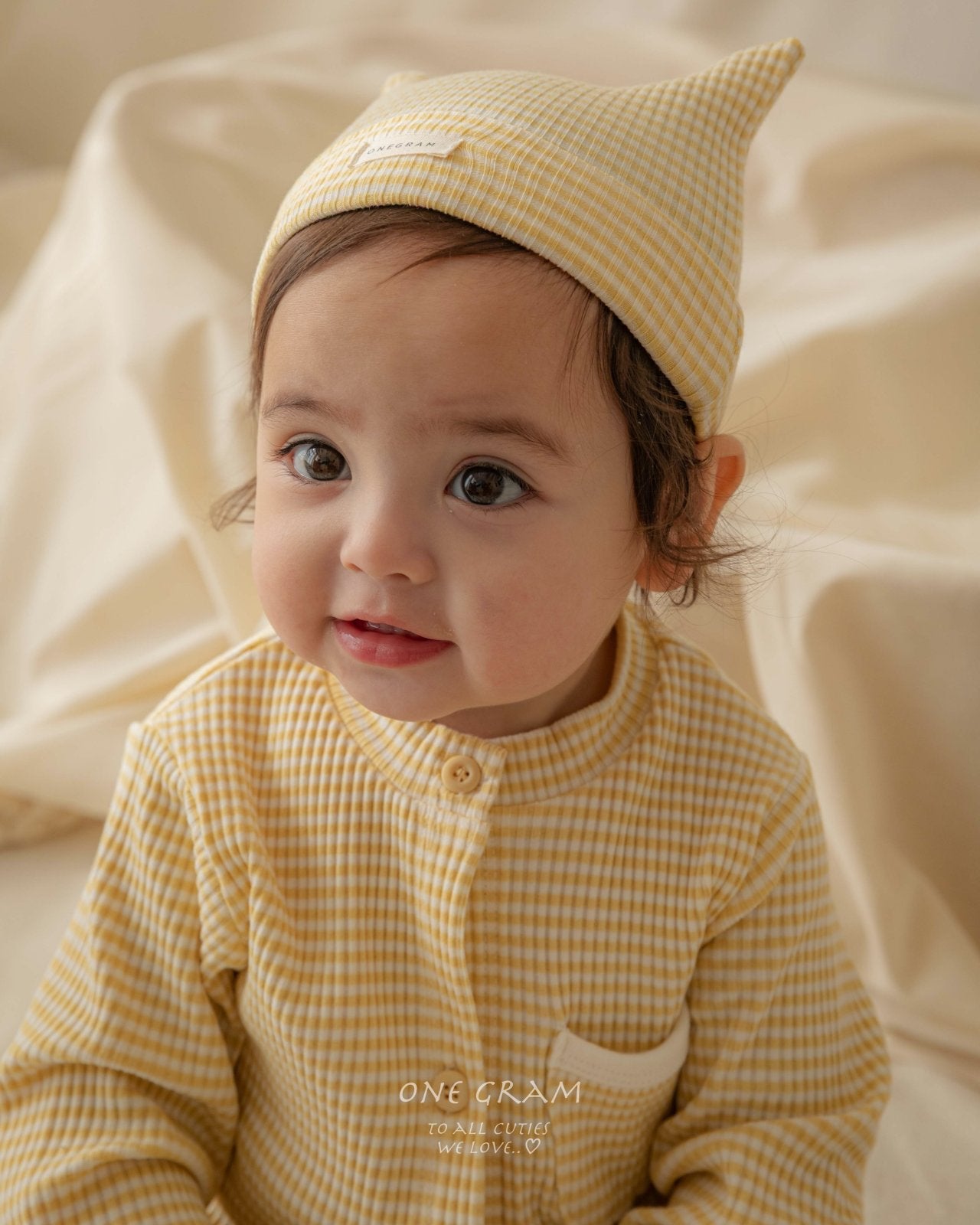 ［1GRAM］Pure stripe bonnet