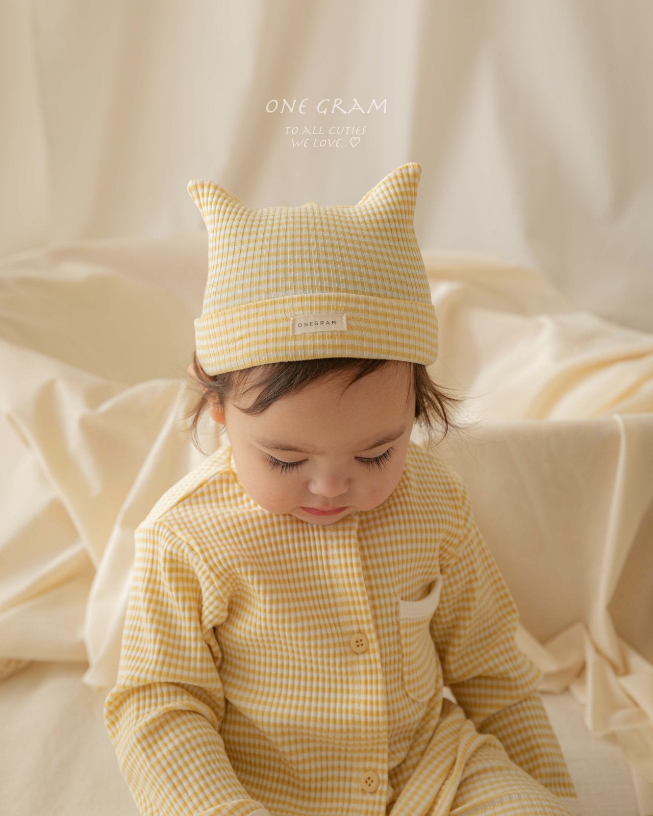 ［1GRAM］Pure stripe bonnet