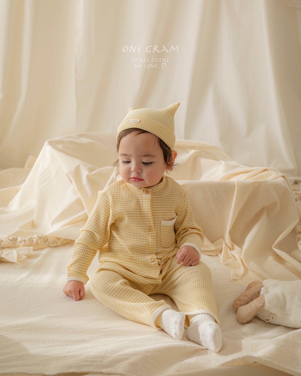 ［1GRAM］Pure stripe bonnet