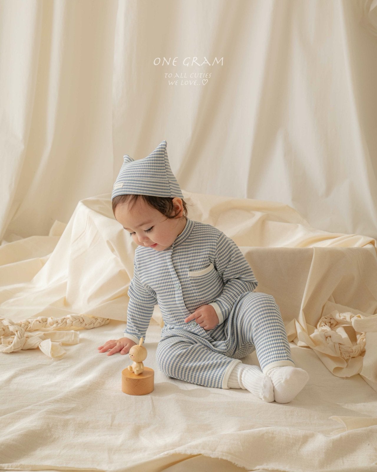 ［1GRAM］Pure stripe bonnet