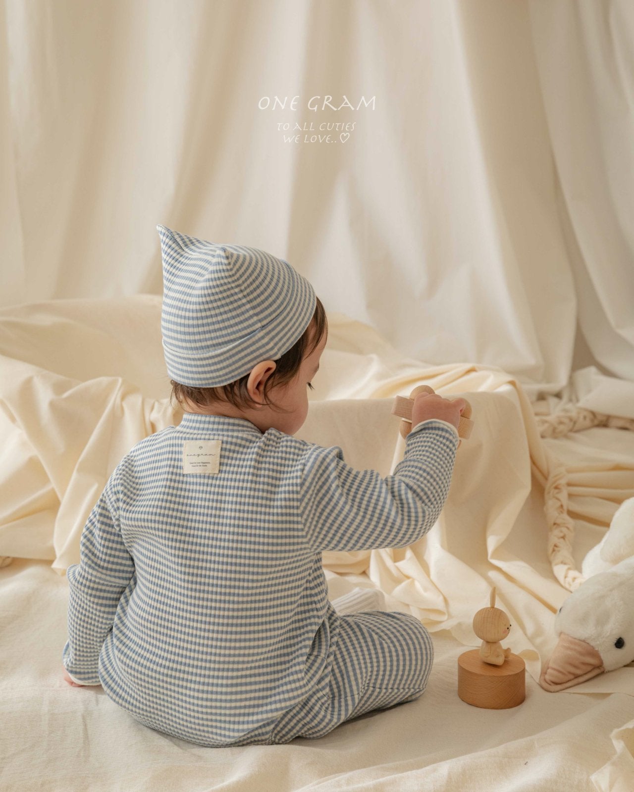 ［1GRAM］Pure stripe bonnet