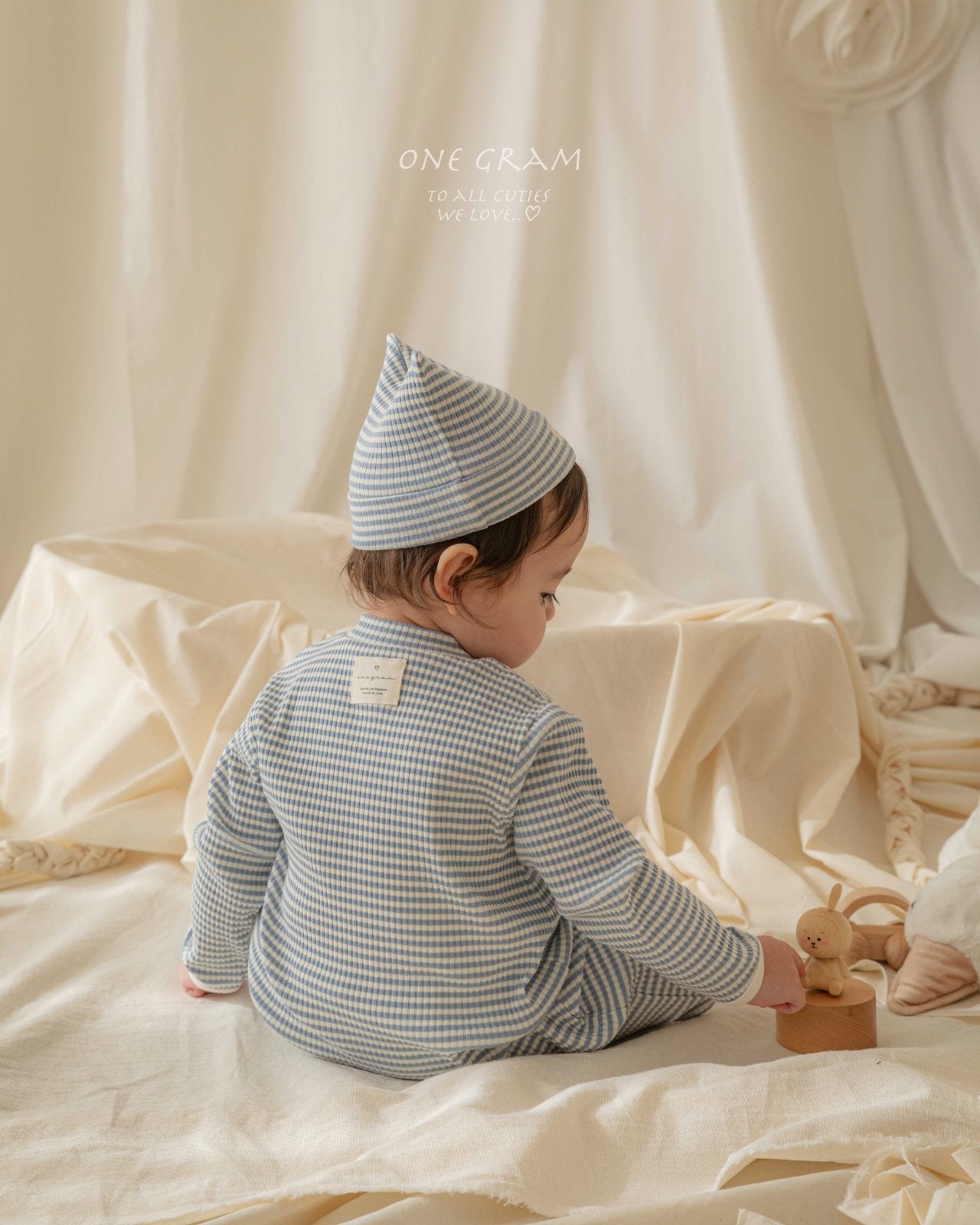 ［1GRAM］Pure stripe bonnet