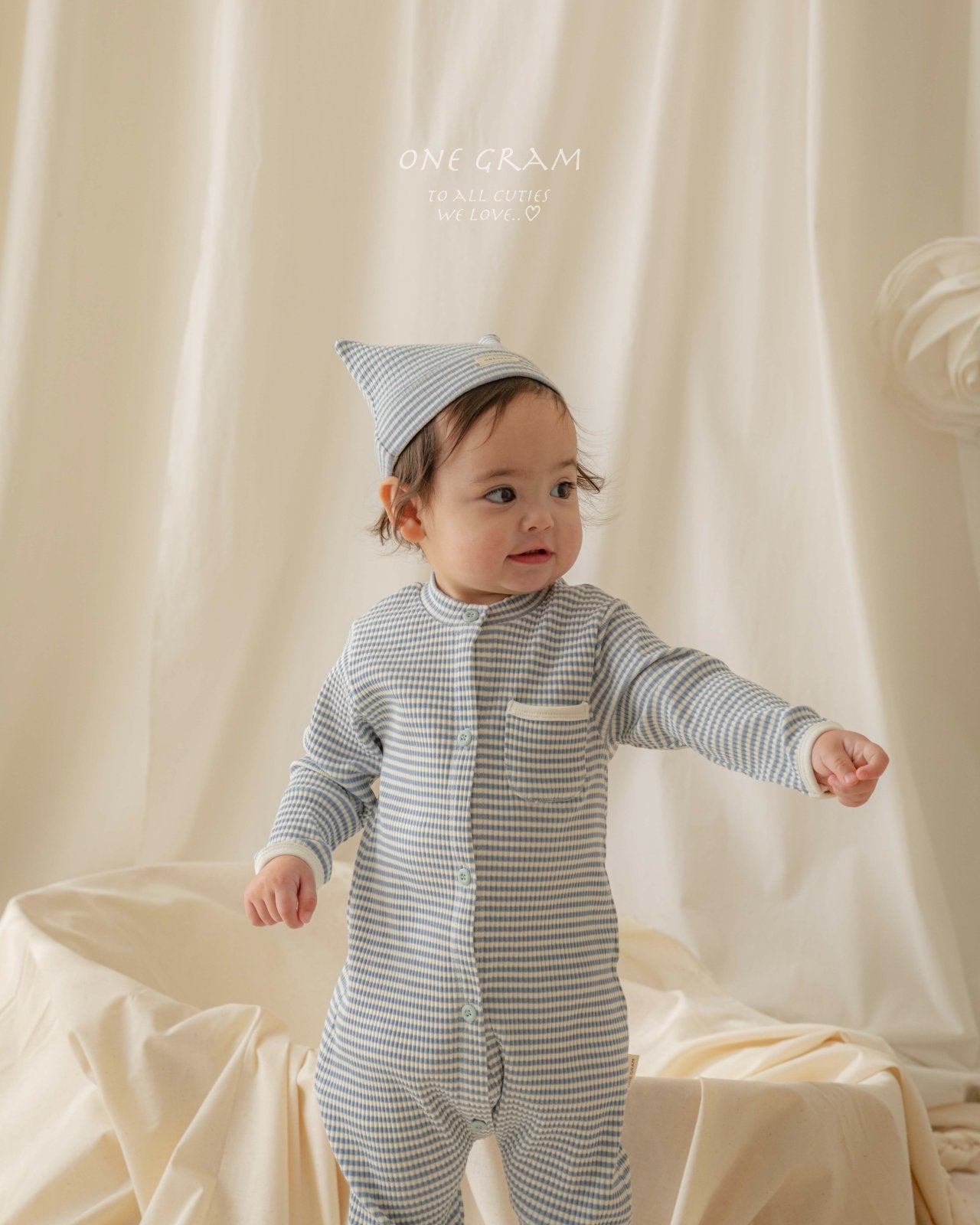 ［1GRAM］Pure stripe bonnet