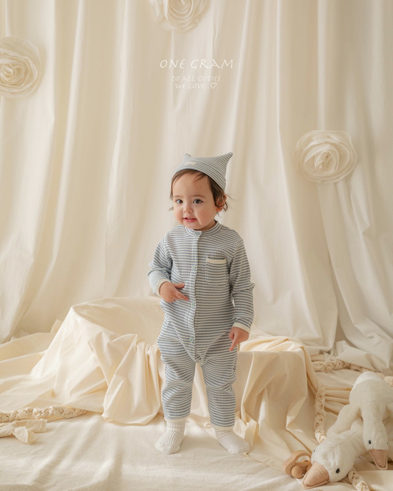 ［1GRAM］Pure stripe bonnet