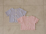 ［momo ann］Rany ribbon tee