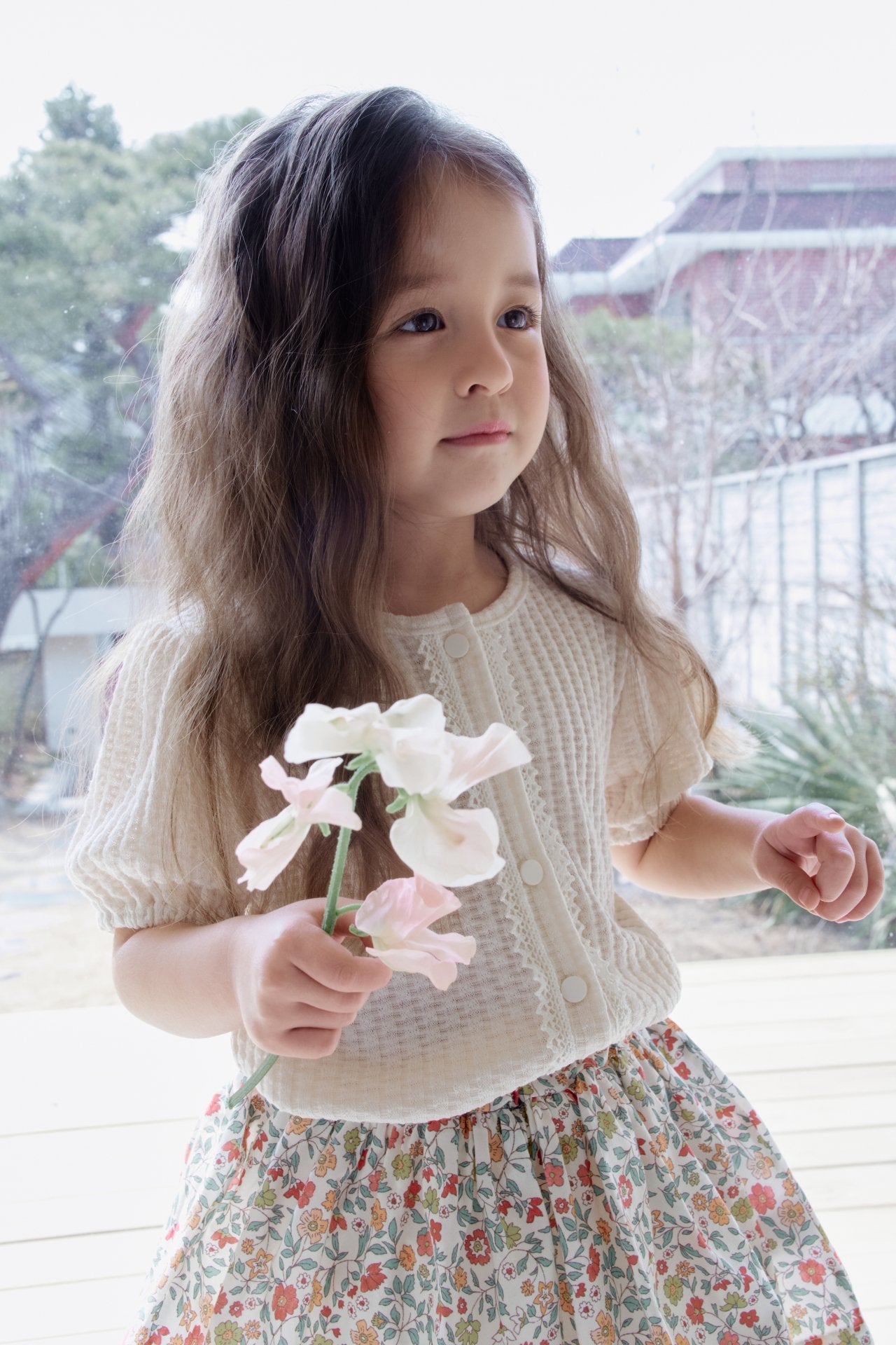 ［momo ann］Ludia flower skirt
