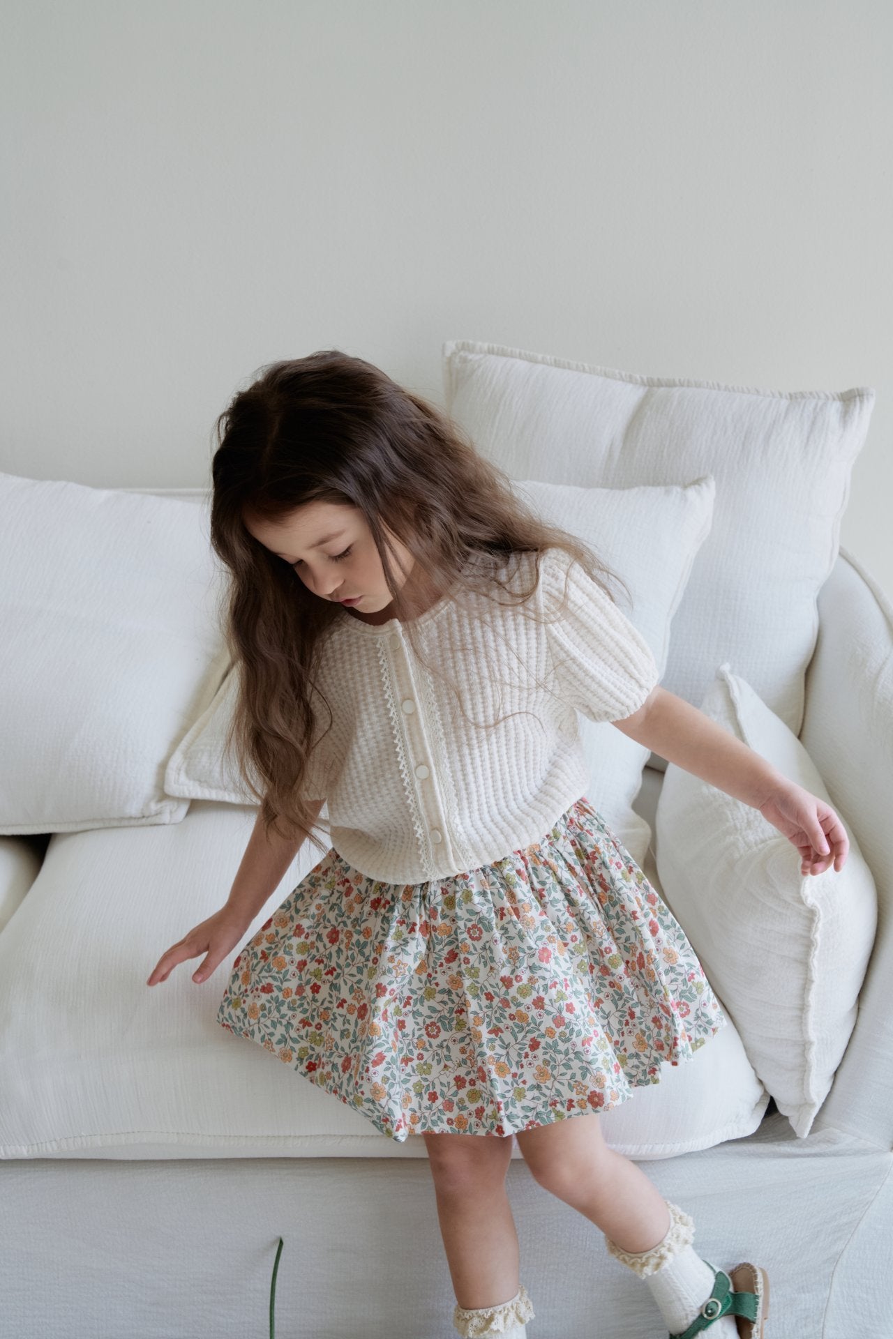 ［momo ann］Ludia flower skirt