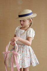 ［momo ann］Ludia flower skirt