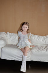 ［momo ann］Maybe ribbon puff blouse